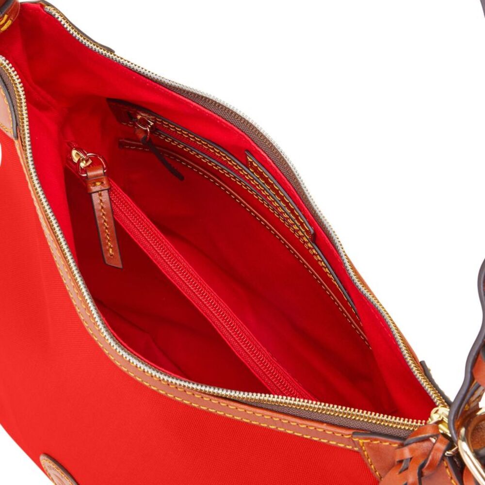 Dooney & Bourke Nylon Large Erica Shoulder Bag - Red - Picture 3 of 4